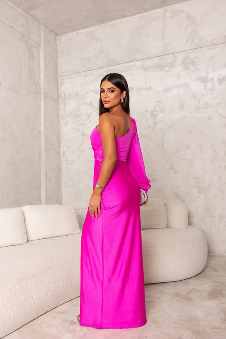 Rebecca | One-Shoulder  Maxi Dress