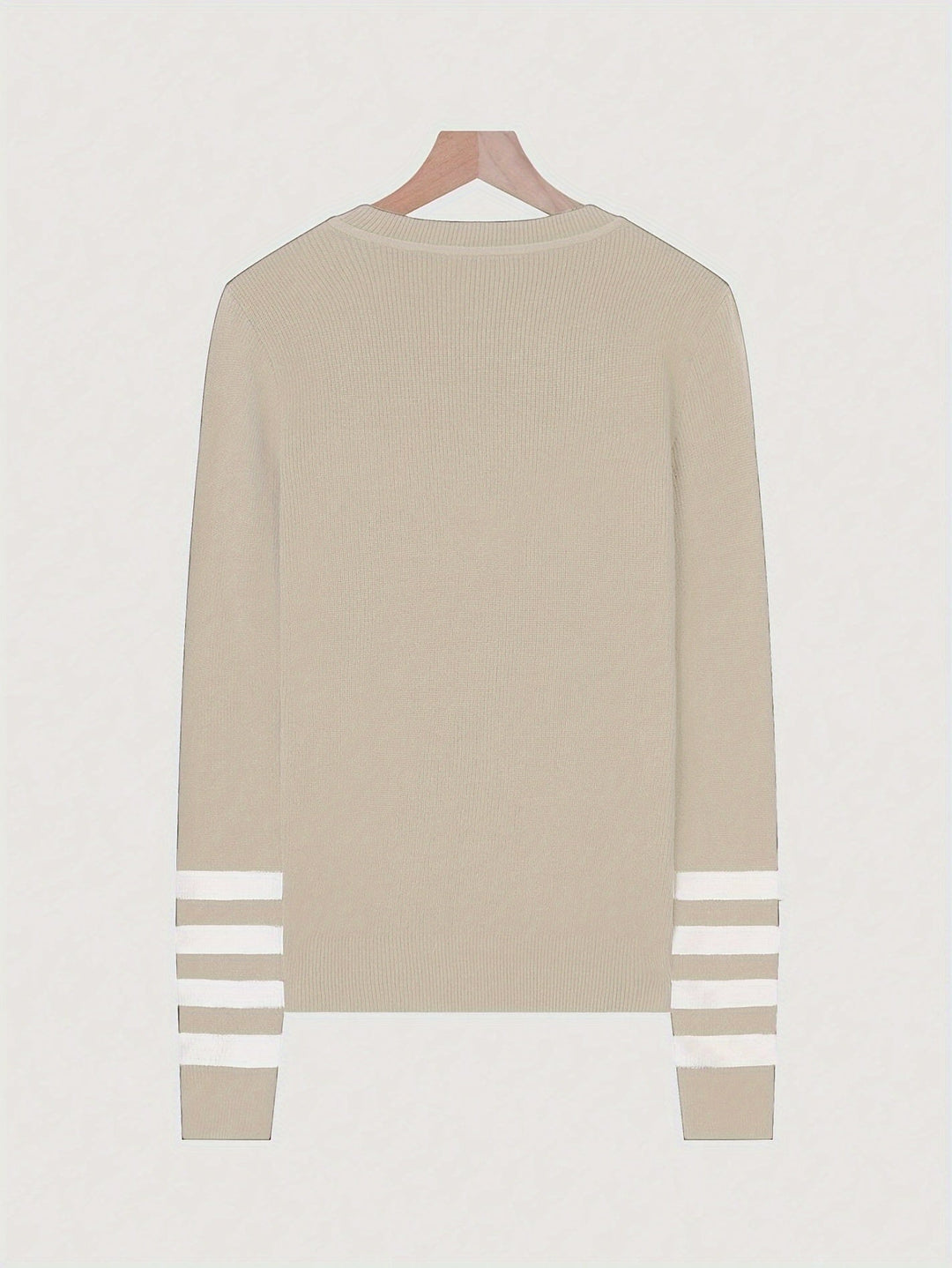 Harper | Striped Sleeve Sweater