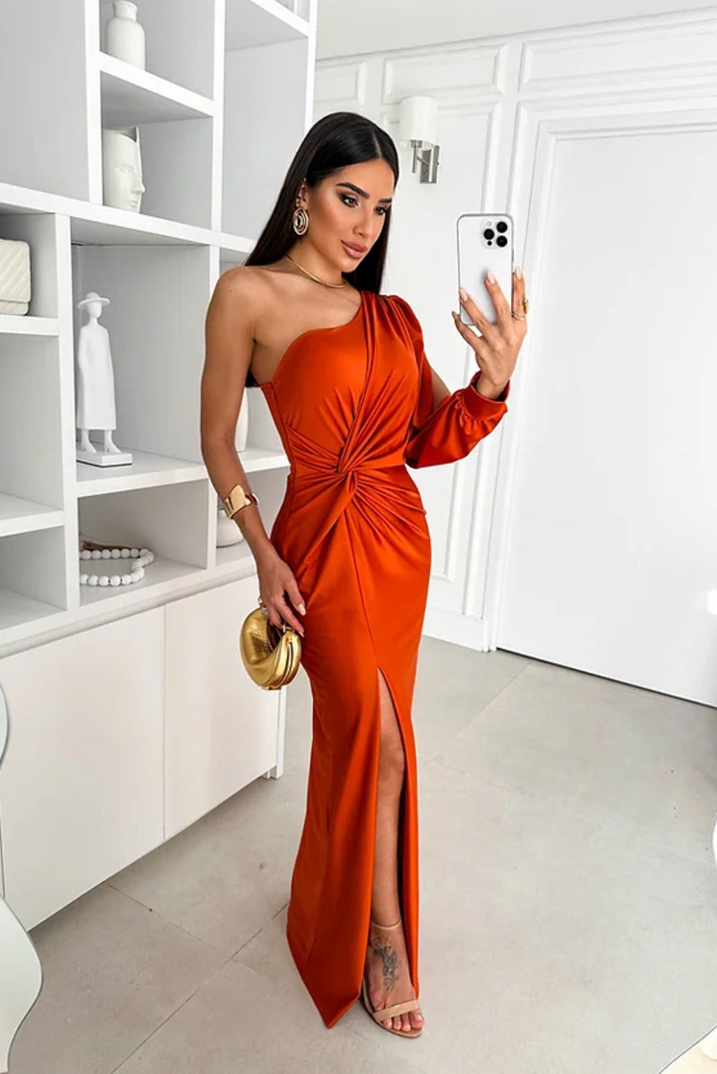 Rebecca | One-Shoulder  Maxi Dress
