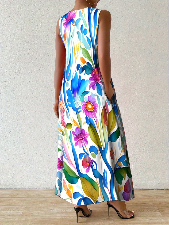 Ariana | Blooming Print Maxi Dress