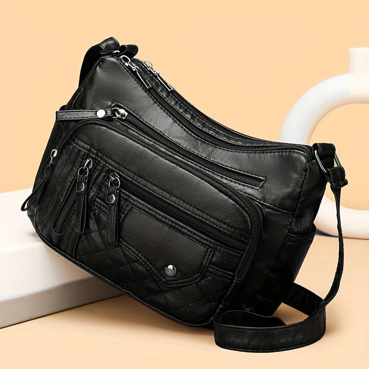 Vera | Multi Zipper Crossbody Bag