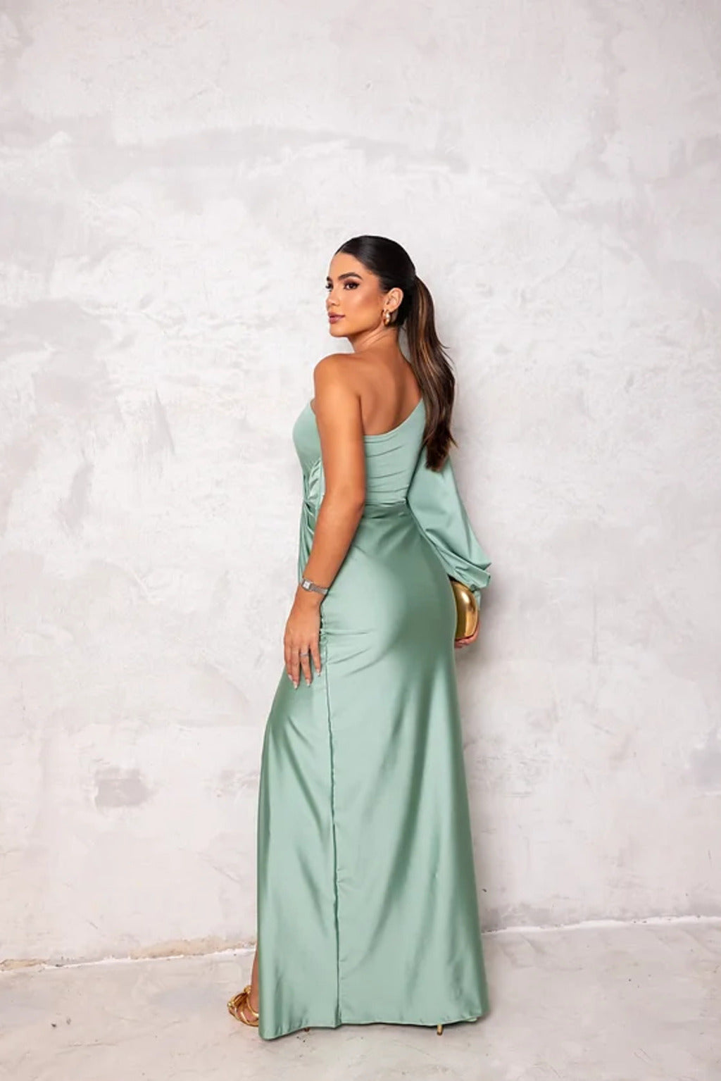 Rebecca | One-Shoulder  Maxi Dress