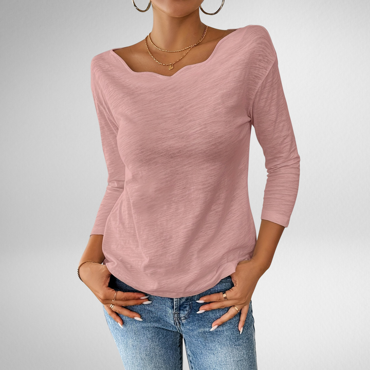 Celeste | Elegant Drape Top