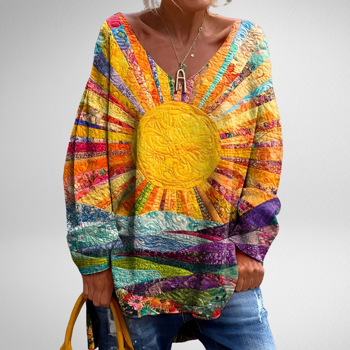 Ashling | Elegant Colorful Blouse