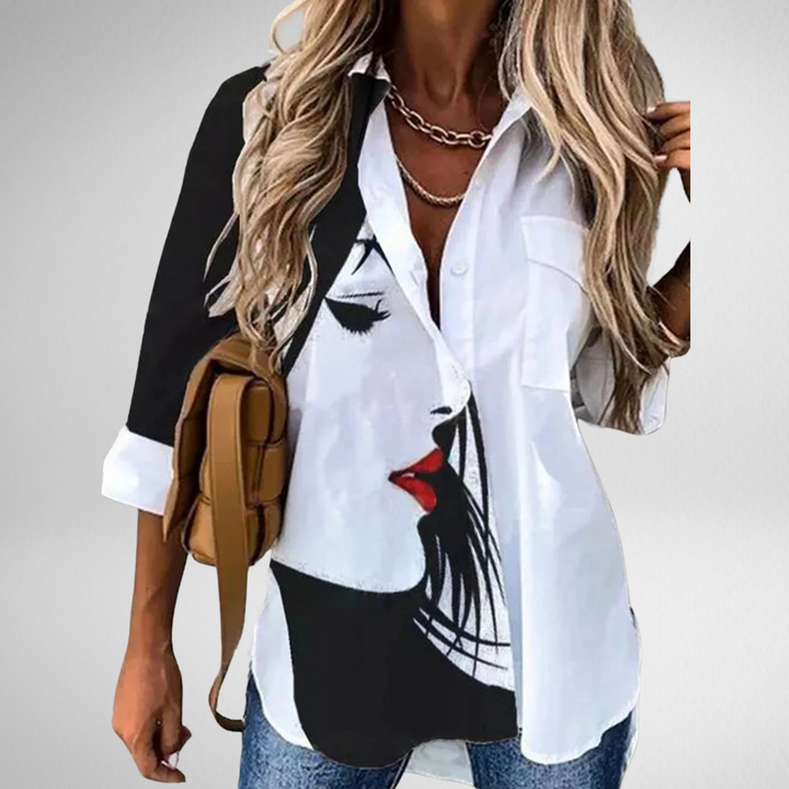 Sophia | Artistic Button Blouse