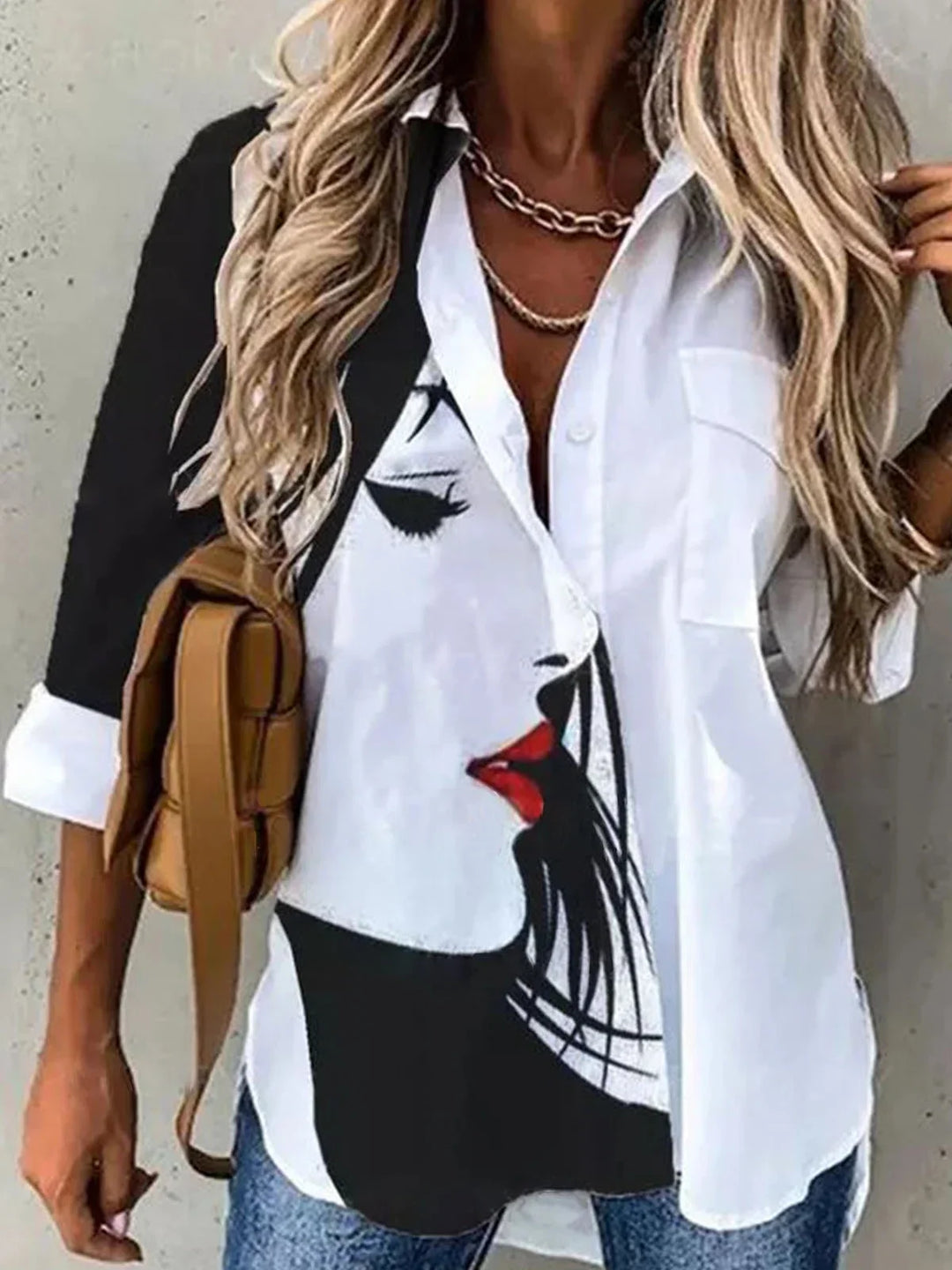 Sophia | Artistic Button Blouse