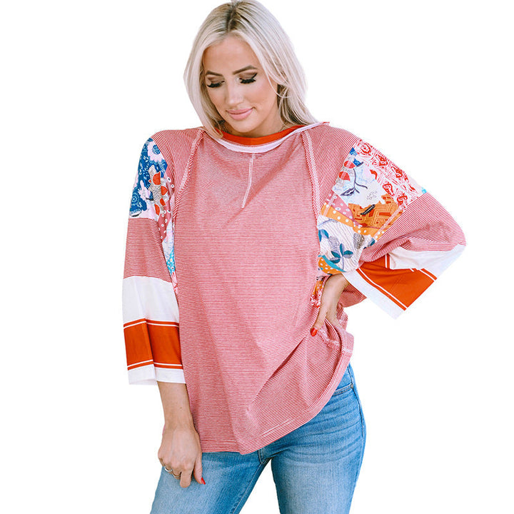Bailey |  Lightweight Patchwork Batwing Top