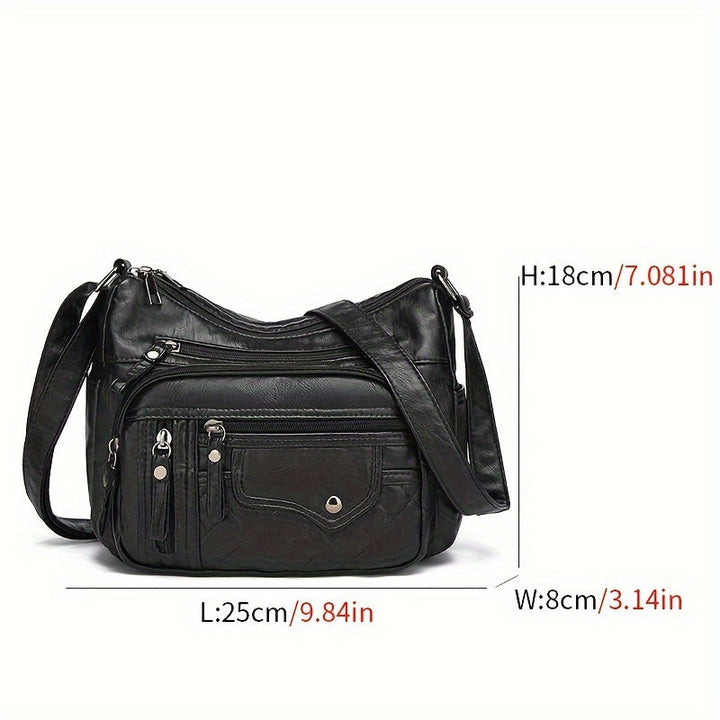 Vera | Multi Zipper Crossbody Bag