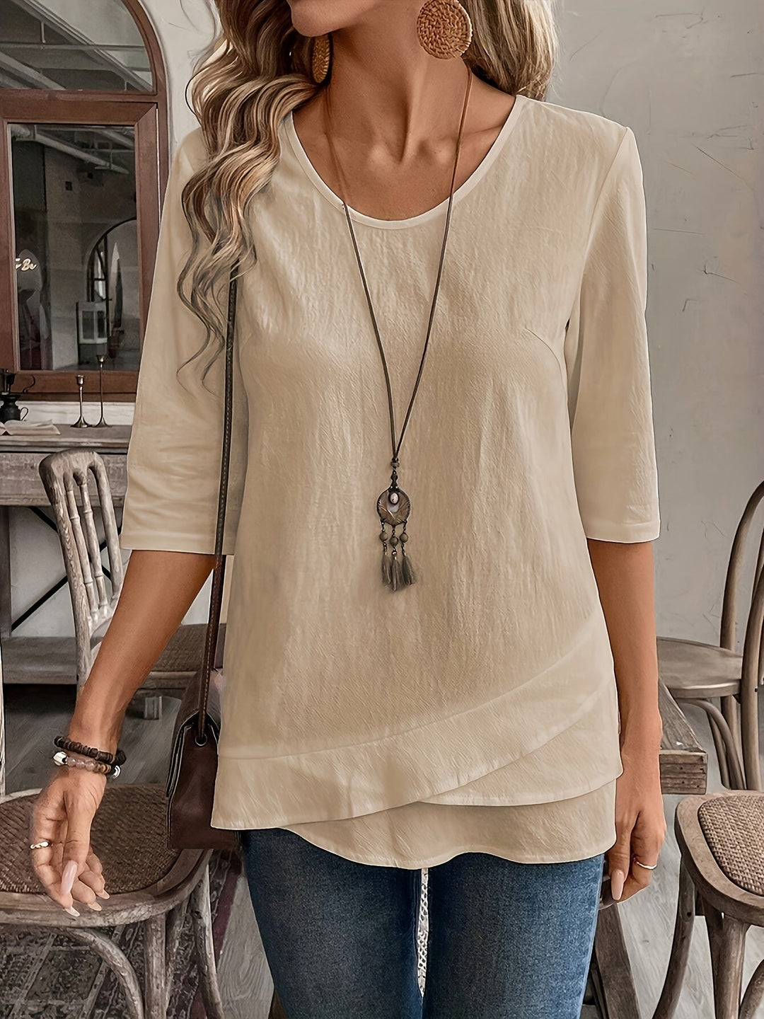 Maryam | Flowy Layered Blouse