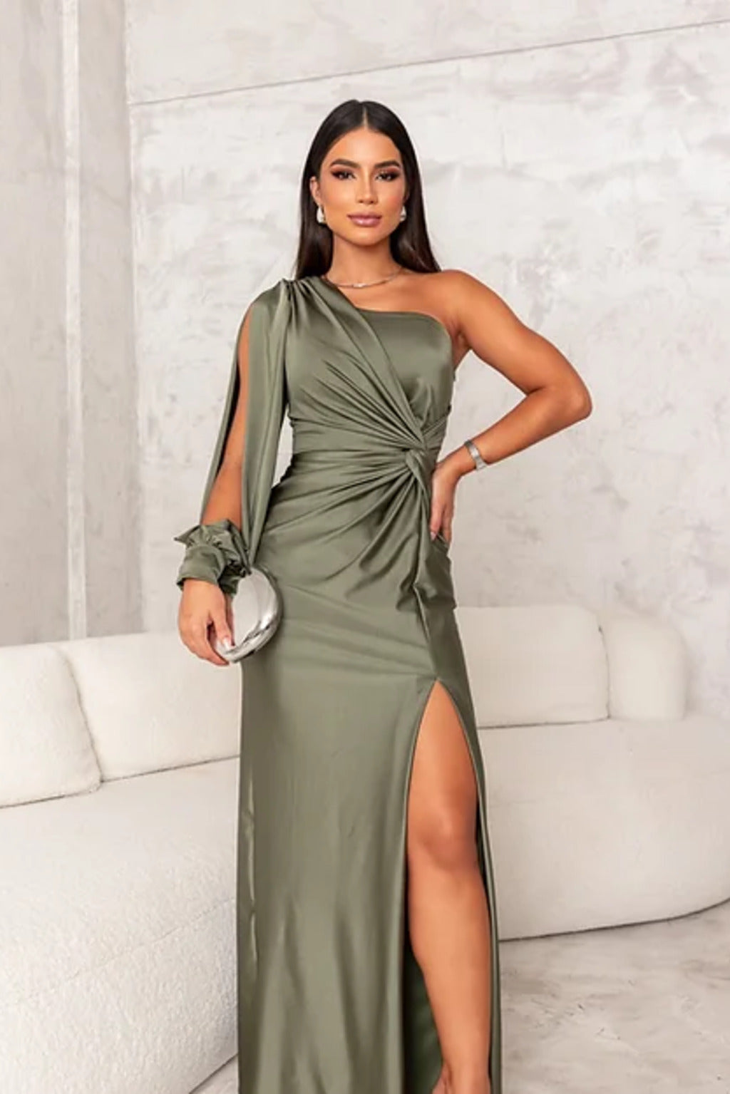 Rebecca | One-Shoulder  Maxi Dress