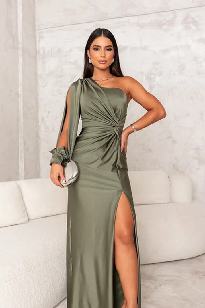 Rebecca | One-Shoulder  Maxi Dress