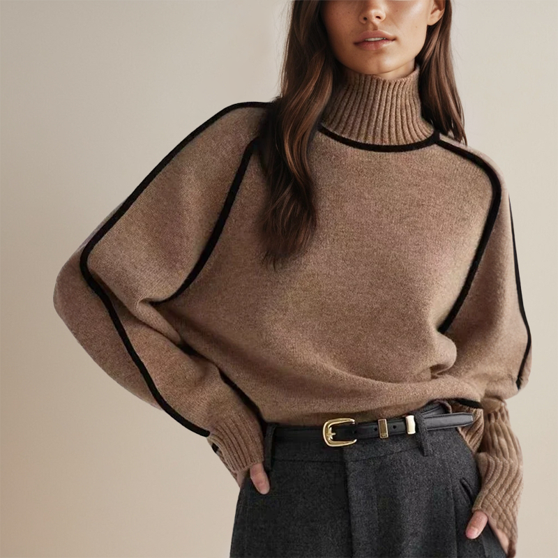 Adela | Overzied Couture Turtleneck Sweater