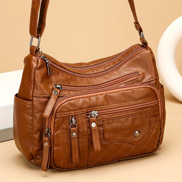 Vera | Multi Zipper Crossbody Bag