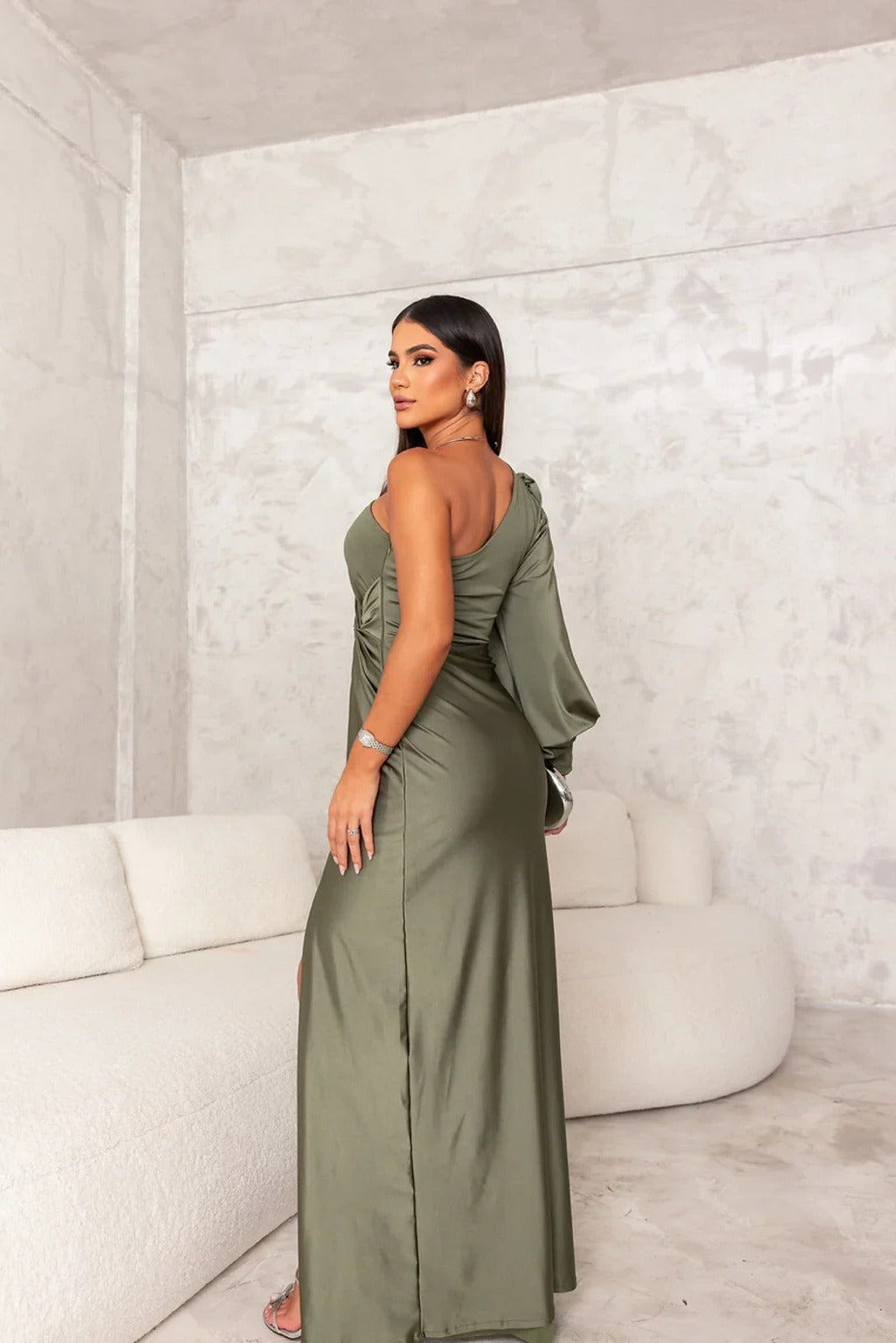 Rebecca | One-Shoulder  Maxi Dress
